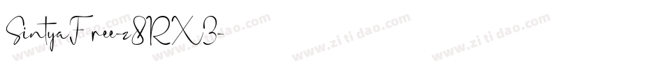 SintyaFree-z8RX3字体转换 SintyaFree-z8RX3字体转换