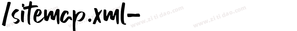 /sitemap.xml字体转换