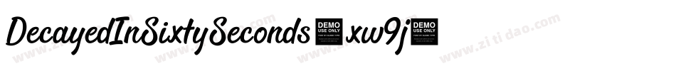 DecayedInSixtySeconds-xw9j字体转换