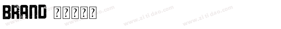 Brand字体转换