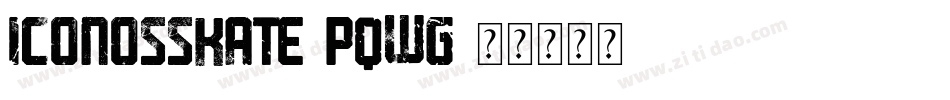 IconosSkate-PqWg字体转换