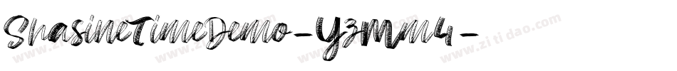 ShasineTimeDemo-YzMm4字体转换