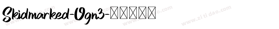 Skidmarked-Ogn3字体转换