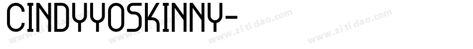 CindyyoSkinny字体转换