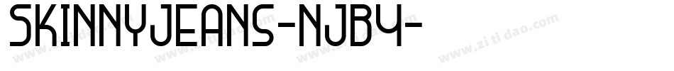 SkinnyJeans-nJB4字体转换