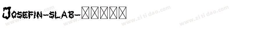 Josefin-slab字体转换