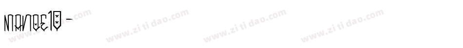 manoe10字体转换