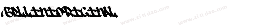 BelliniOriginal字体转换