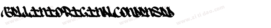 BelliniOriginalCondensed字体转换
