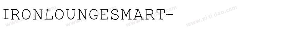 IRONLOUNGESMART字体转换
