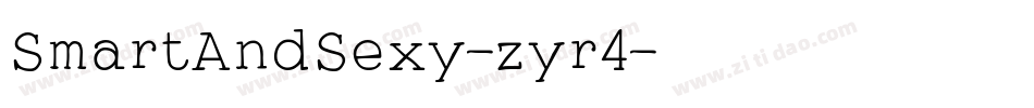 SmartAndSexy-zyr4字体转换