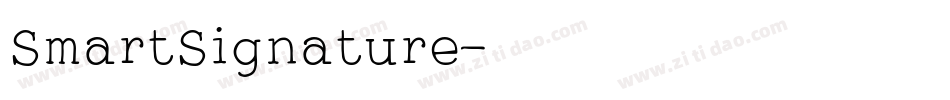 SmartSignature字体转换