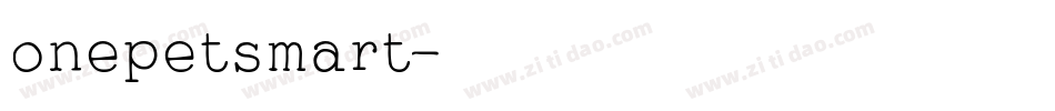 onepetsmart字体转换