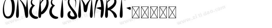 onepetsmart字体转换