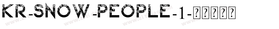 KR-Snow-People-1字体转换
