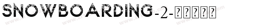 Snowboarding-2字体转换