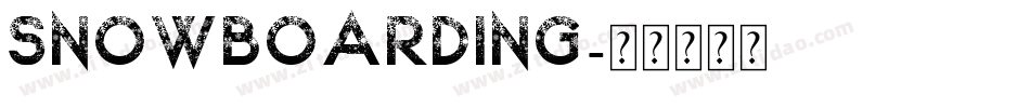 Snowboarding字体转换