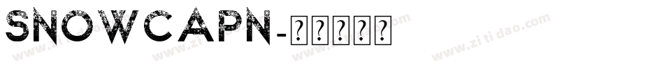Snowcapn字体转换