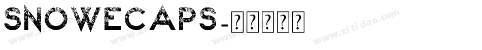 Snowecaps字体转换