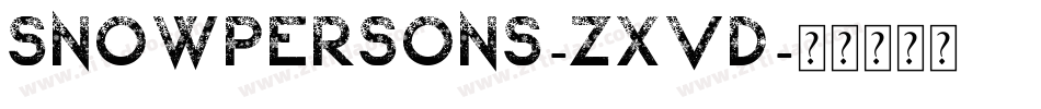 Snowpersons-zXVD字体转换