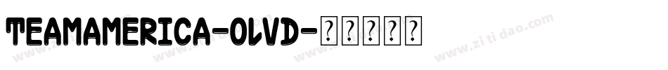 TeamAmerica-oLVd字体转换