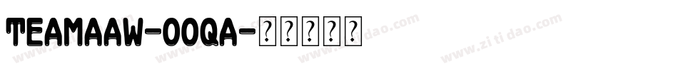 Teamaaw-oOqa字体转换