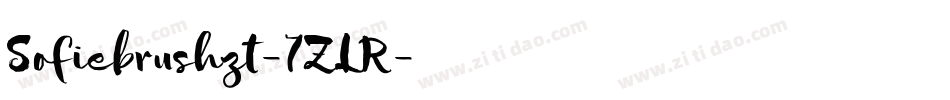 Sofiebrushzt-7ZLR字体转换