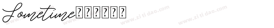 Sometime字体转换