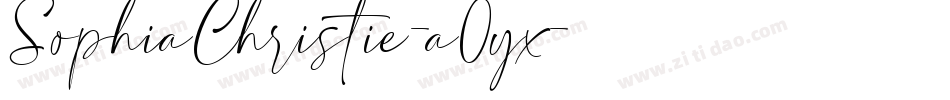 SophiaChristie-a0yx字体转换