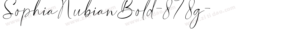 SophiaNubianBold-878g字体转换