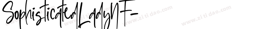 SophisticatedLadyNF字体转换