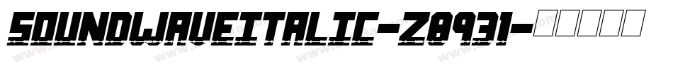 SoundWaveItalic-z8931字体转换