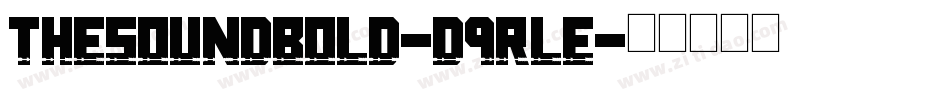 TheSoundBold-d9rLE字体转换