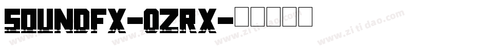 SoundFx-0ZRX字体转换