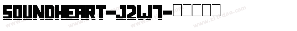 SoundHeart-J2w7字体转换