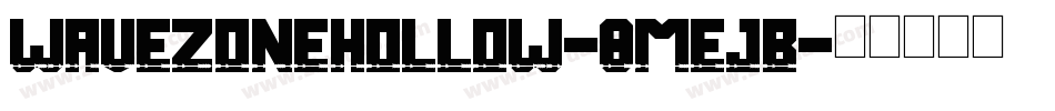 WaveZoneHollow-8MejB字体转换