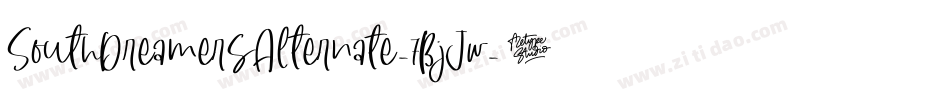 SouthDreamersAlternate-7BjJw字体转换