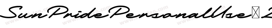 SunPridePersonalUse-2O4L8字体转换 SunPridePersonalUse-2O4L8字体转换