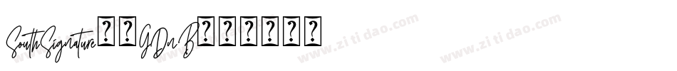 SouthSignature-1GDnB字体转换