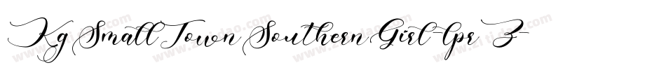 KgSmallTownSouthernGirl-lprZ字体转换