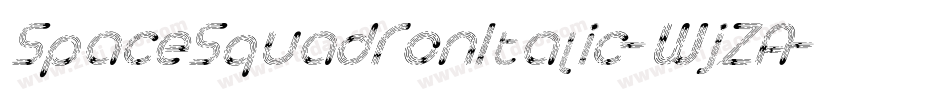 SpaceSquadronItalic-WjZA字体转换