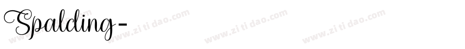 Spalding字体转换