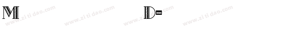 MetropolitainesD字体转换