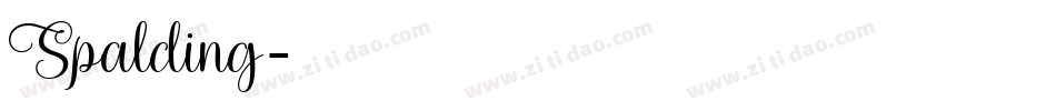 Spalding字体转换