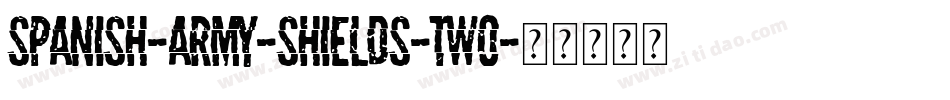 Spanish-Army-Shields-Two字体转换