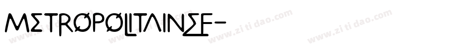 MetropolitainEF字体转换