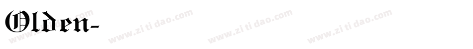 Olden字体转换