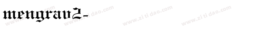 mengrav2字体转换