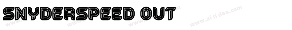 SnyderSpeed-Out字体转换