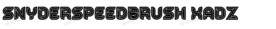 SnyderSpeedBrush-XADZ字体转换